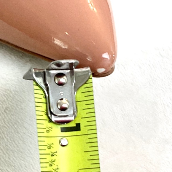 Qupid Blush Pink Patent Leather High Heel Stiletto Pointy Toe Ankle Boot  sz 7 - Picture 15 of 15